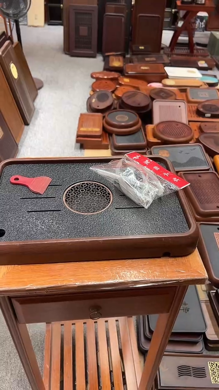 新款茶盘福利石材长39CM*宽26CM茶盘送管