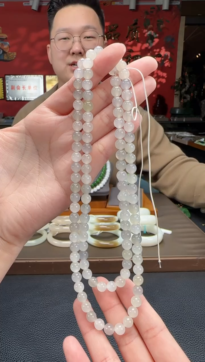 【闪购商品】和田玉颈饰未镶嵌多宝108颗多圈卡7