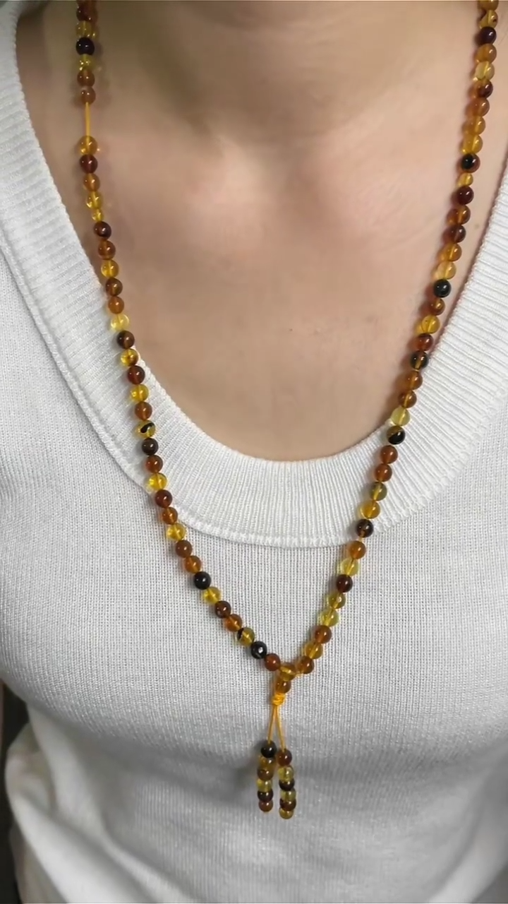 未镶嵌颈饰琥珀15275T26-3N5-多样性/发一件