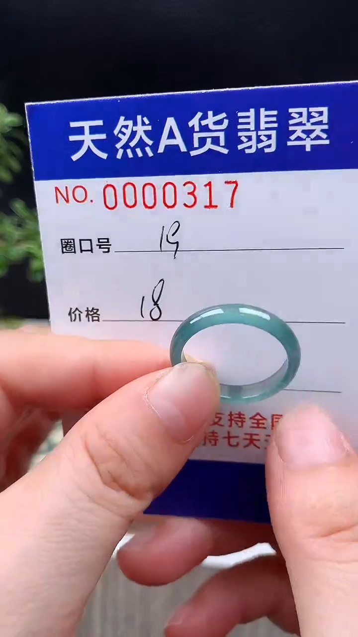 未镶嵌戒指翡翠19#