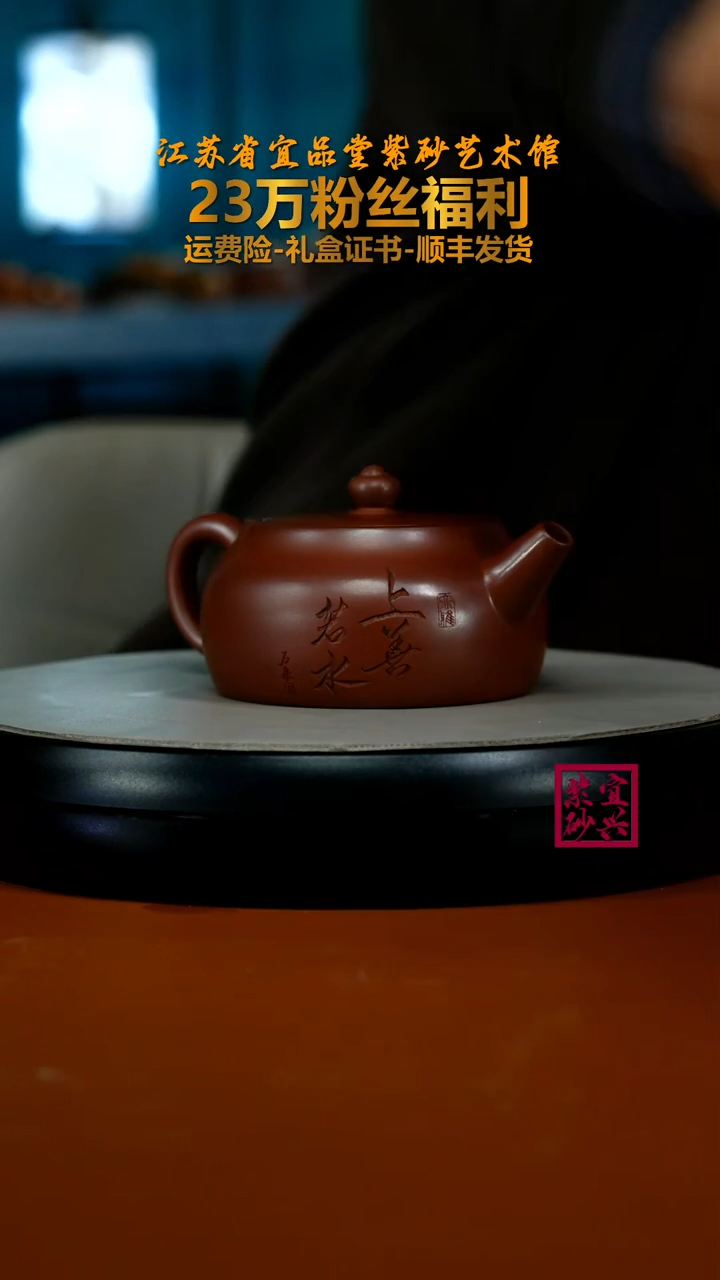 茶壶紫砂李传荣龙血砂上善若水井栏220CC