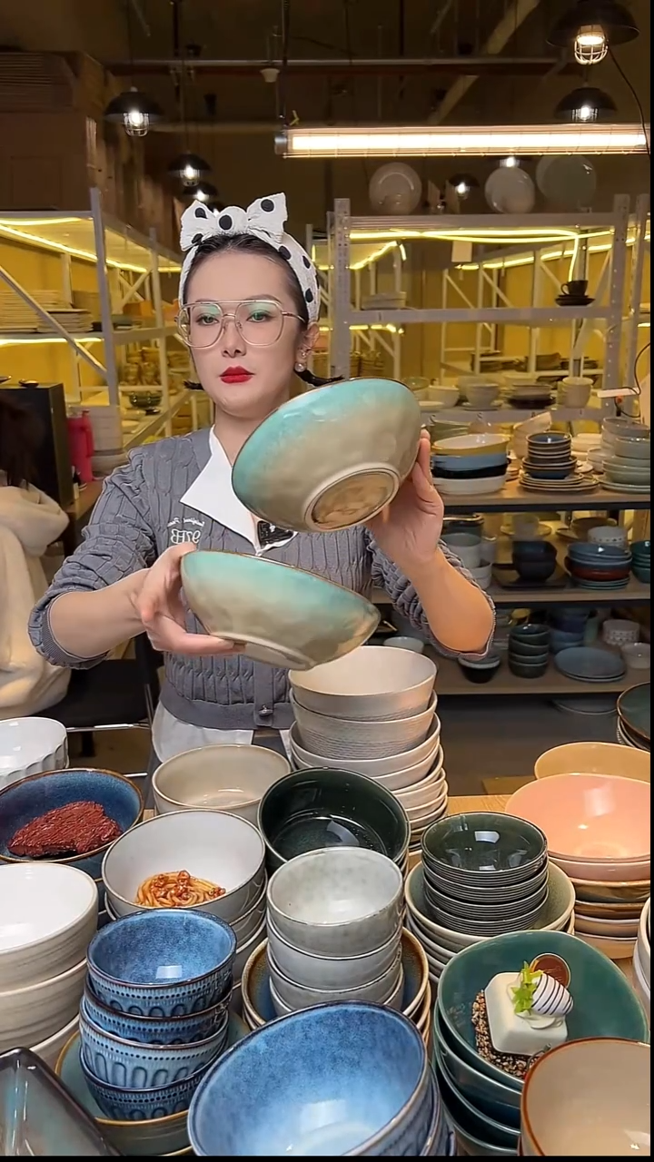 瓷2外贸尾货窑变釉下彩默认微瑕