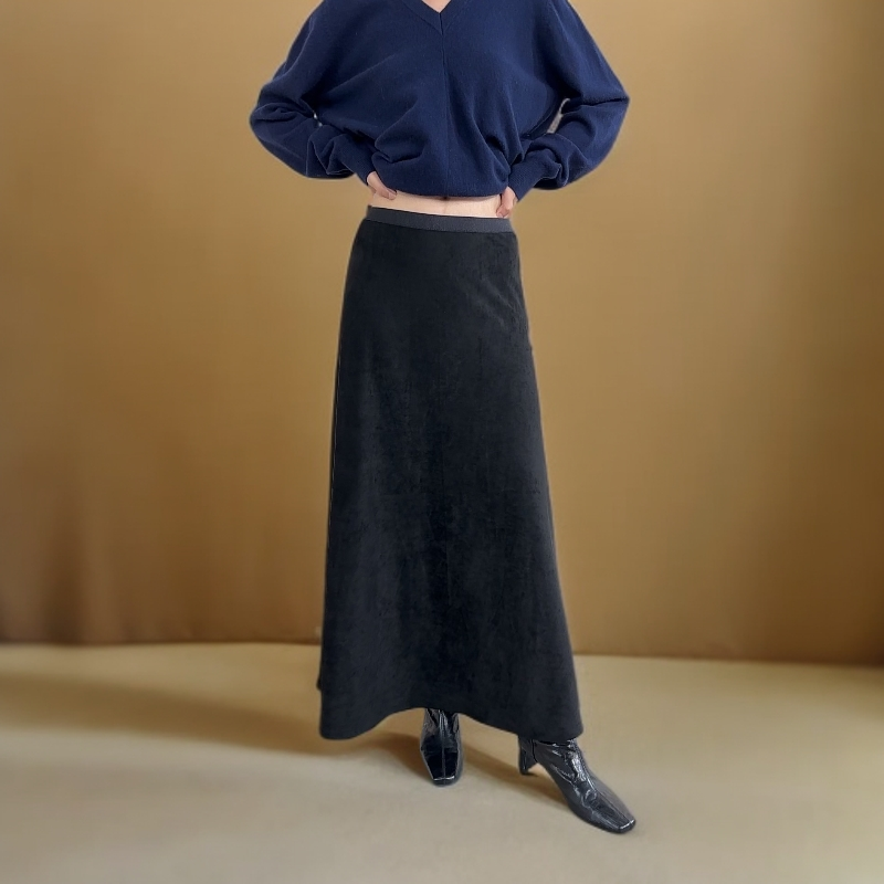 CLEAR BREEZE【新品上新】2025年秋冬设计师宽松伞状半裙