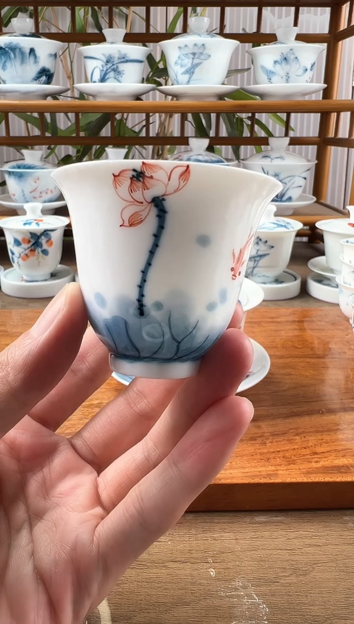全品线条莲闻香杯1个