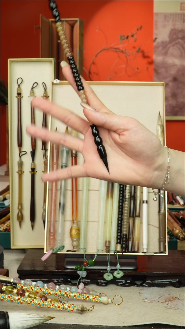 237号闪孤品高货毛笔链接 清水试笔 蘸墨不退