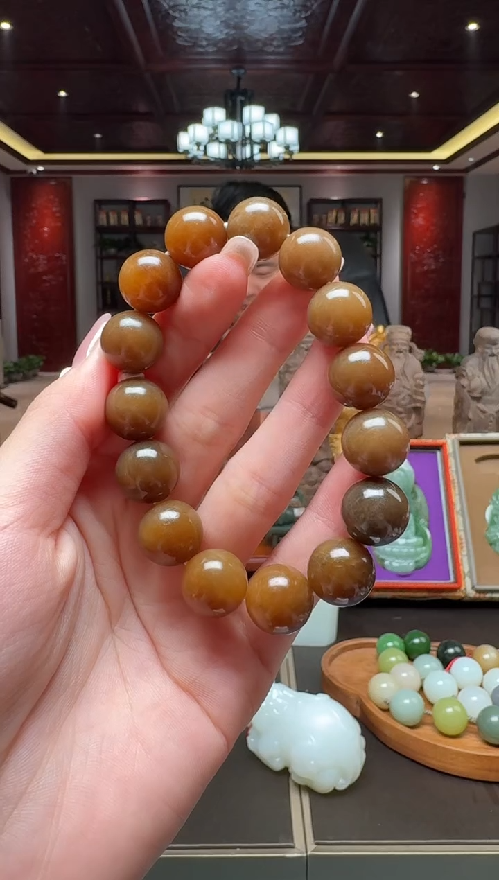 未镶嵌手串和田玉qmt14