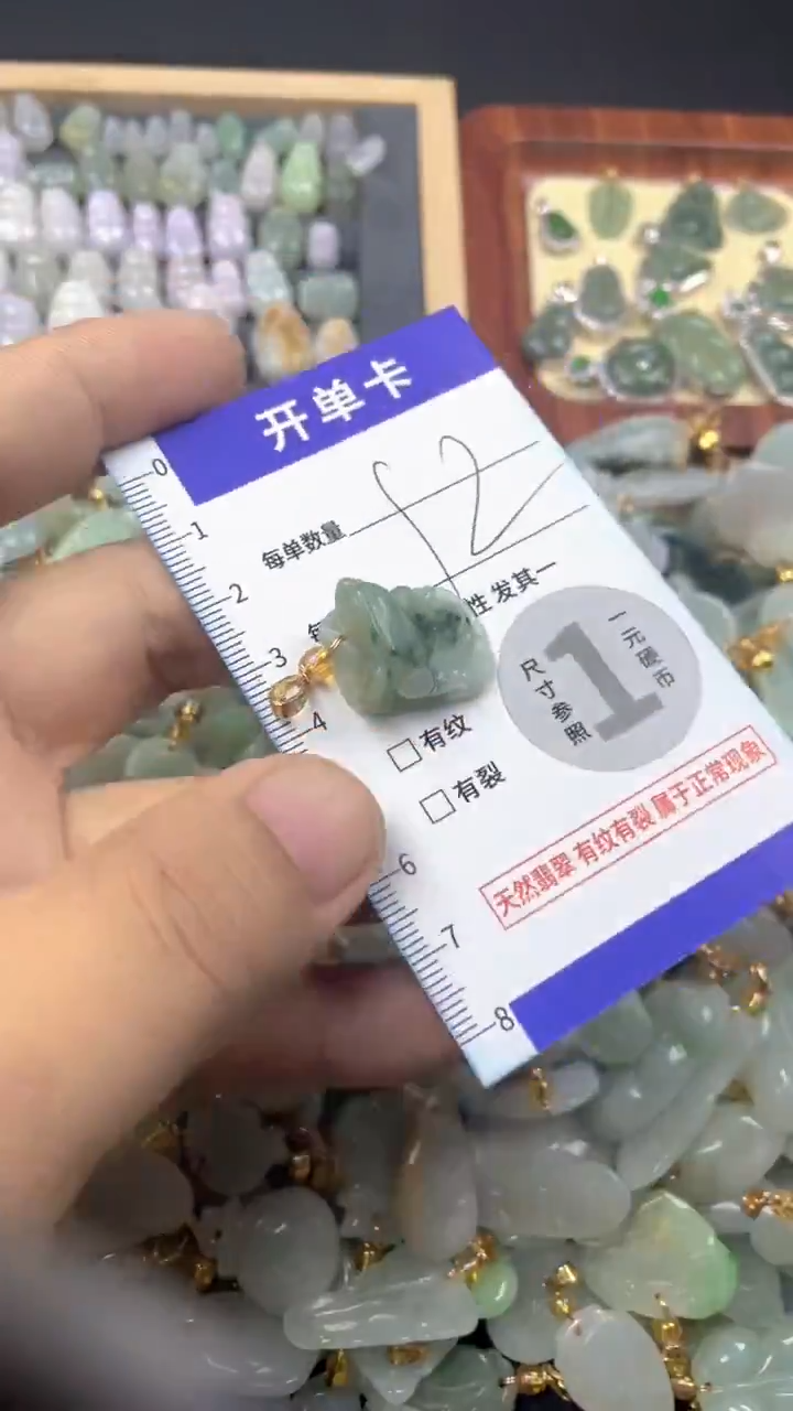 颈饰未镶嵌翡翠天然A货翡翠