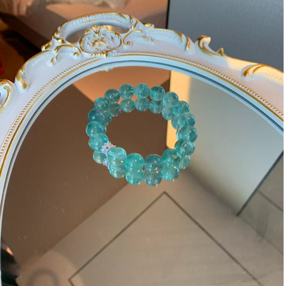 亚特兰蒂斯蓝绿萤石女款氛围感手串多样性发其一