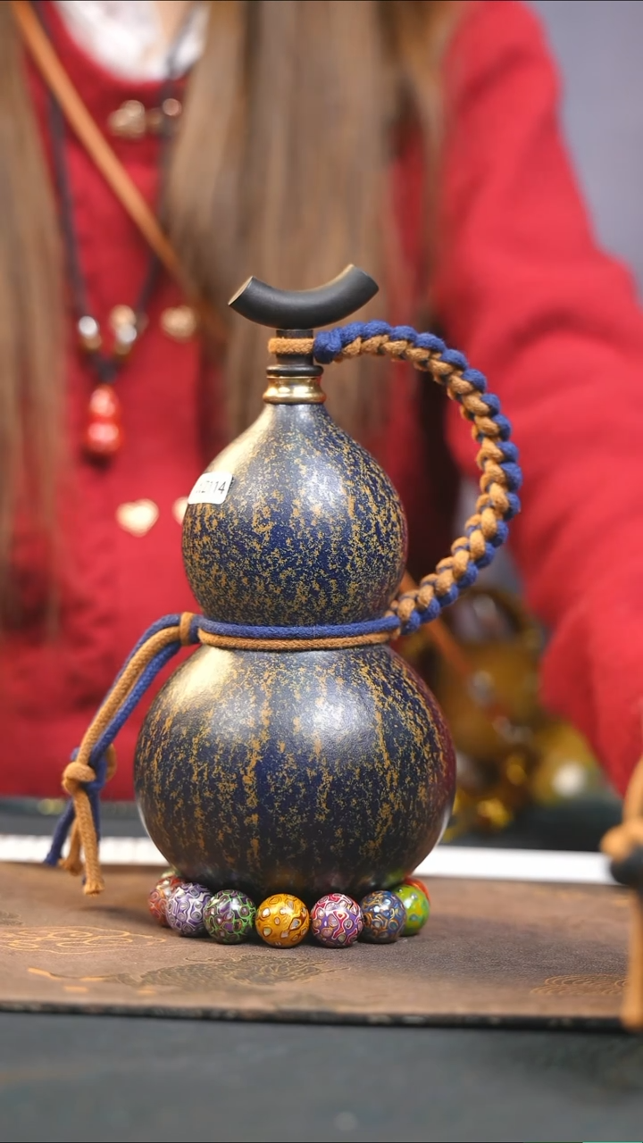 【闪购商品】WZ114大漆酒葫芦不包手串及旋转底座