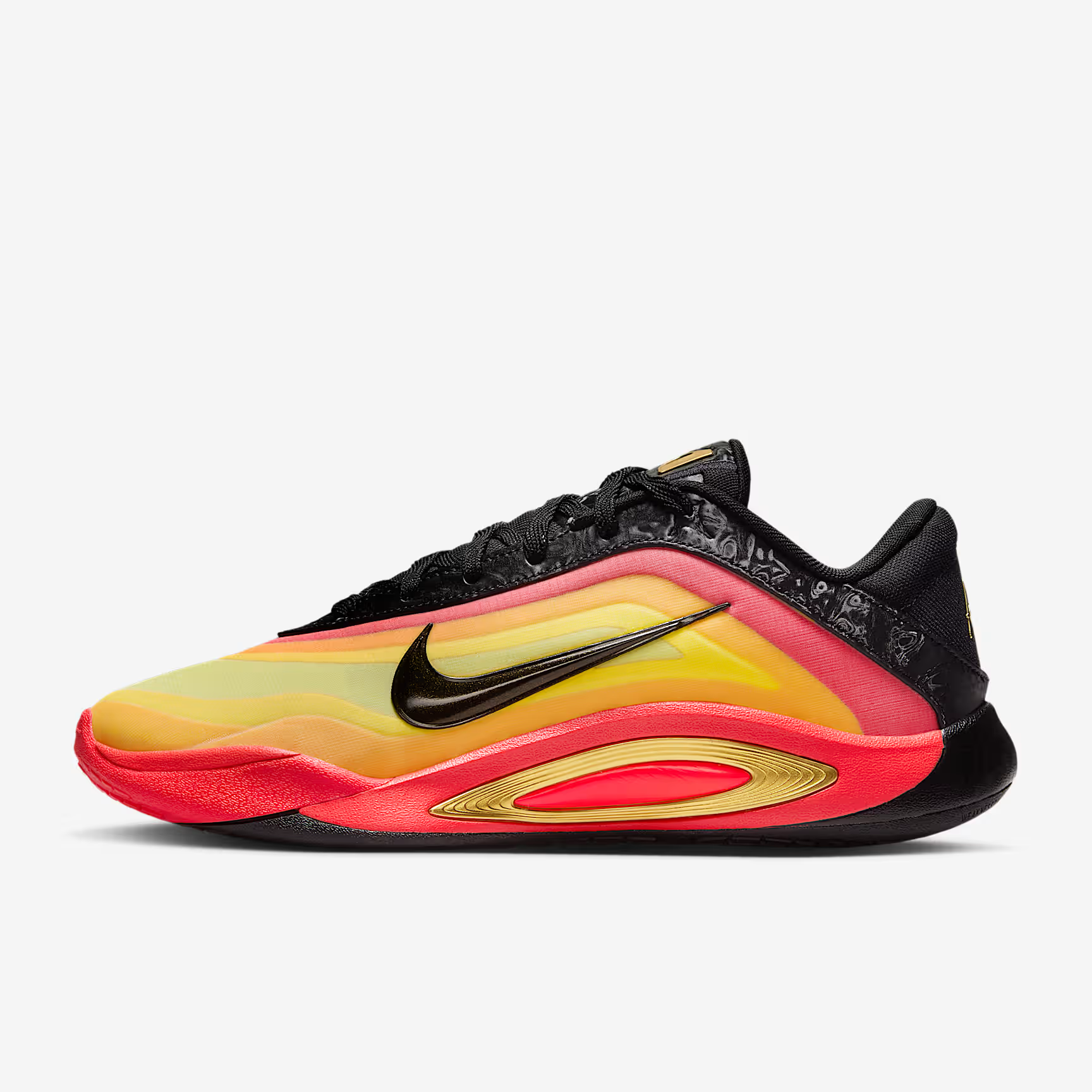 NIKE/耐克A'One 舒适 透气支撑 篮球鞋 男女同款红黄HQ1733-001