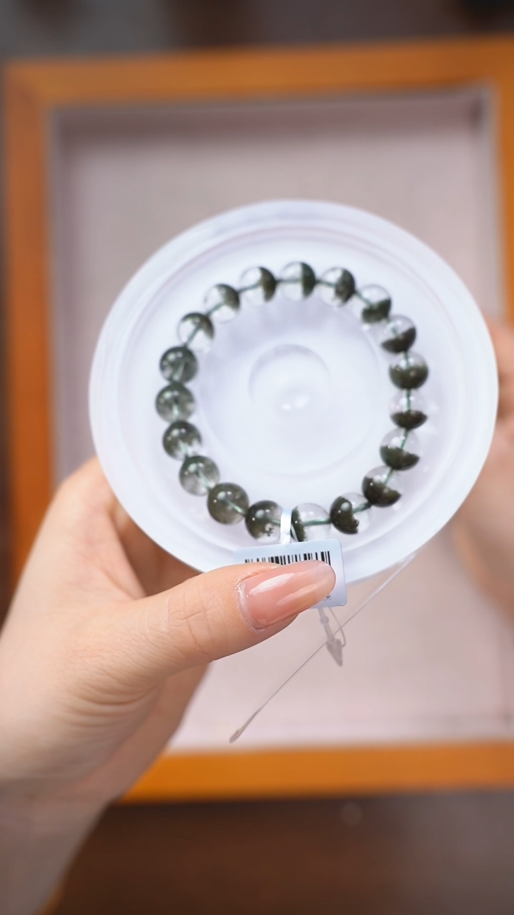 【闪购商品】水晶手链未镶嵌c240 ‘绿幽灵手链10mm+’