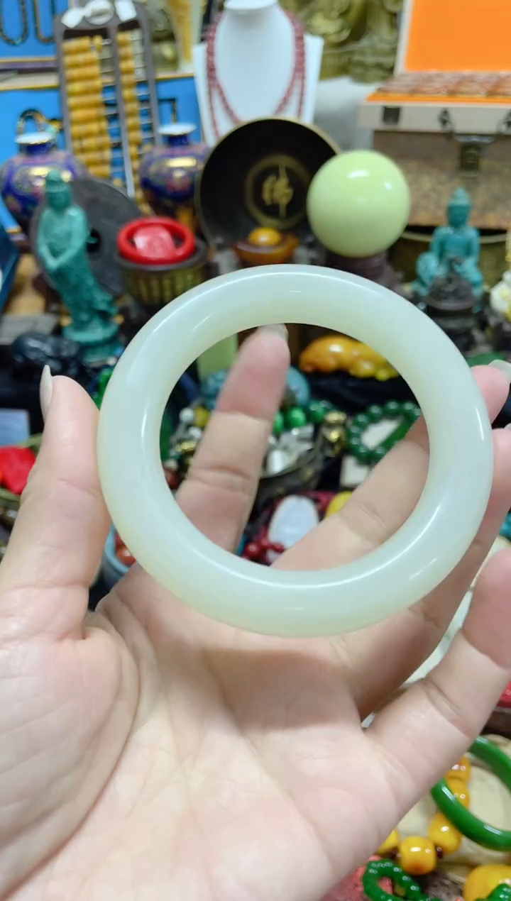 【闪购商品】和田玉（白玉）手镯未镶嵌主播推荐主播推荐