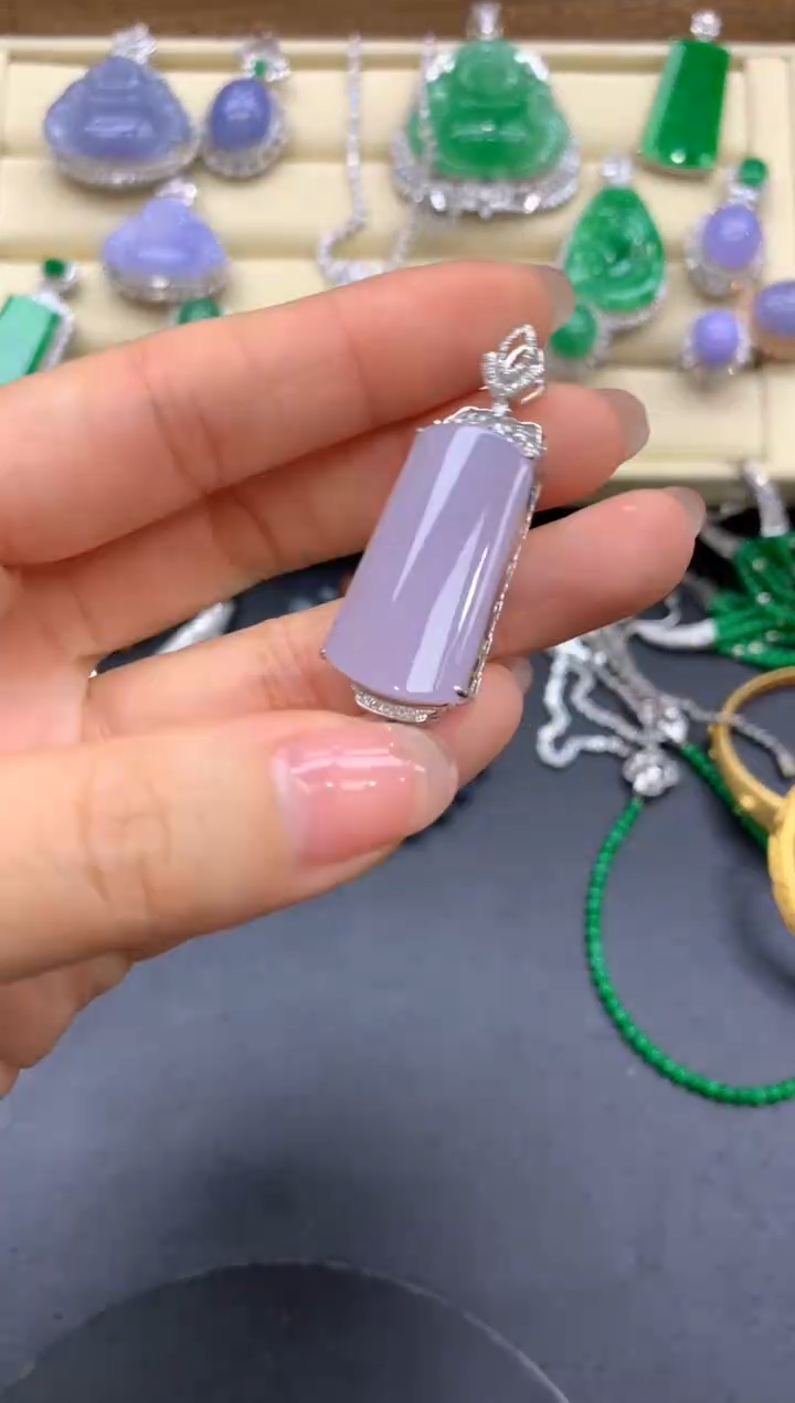 【闪购商品】翡翠颈饰18K金镶嵌394-中国好珍宝