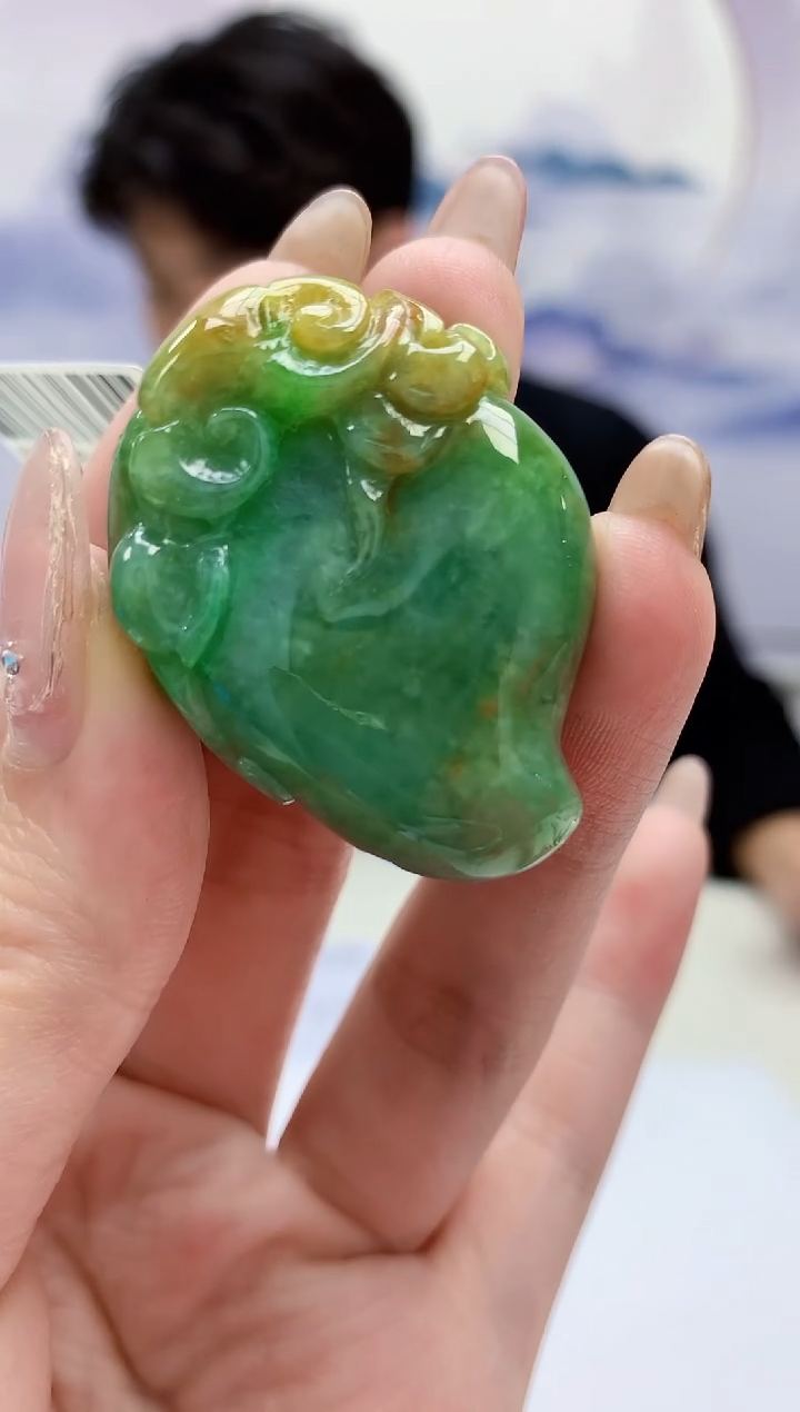 【闪购商品】定制翡翠未镶嵌5145jw-毛货挂件31