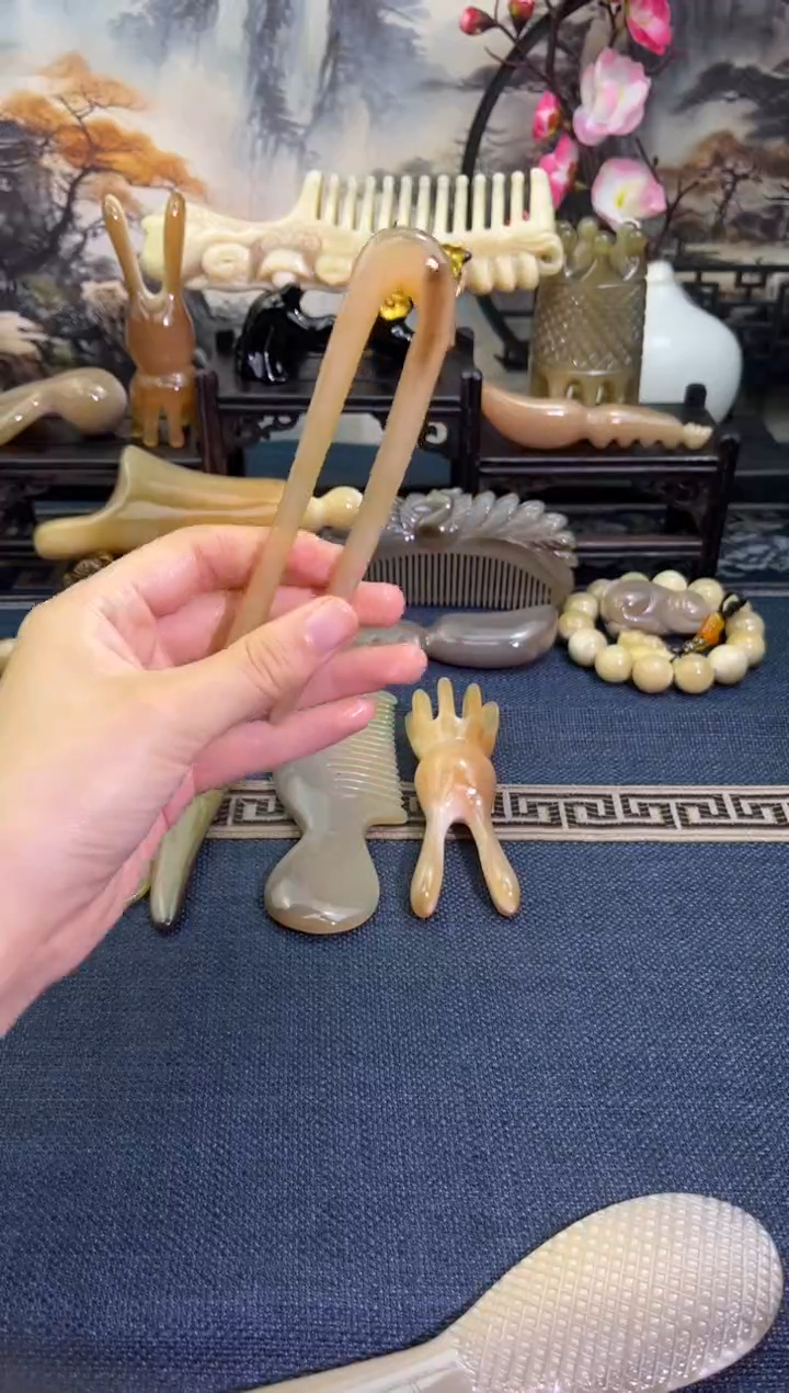 云南老白水u形发簪