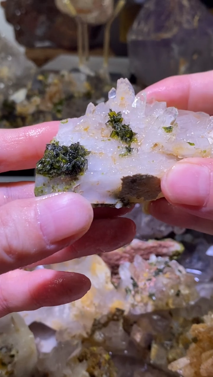未镶嵌珠宝半成品水晶48号131g莫奈四川超七花园水晶