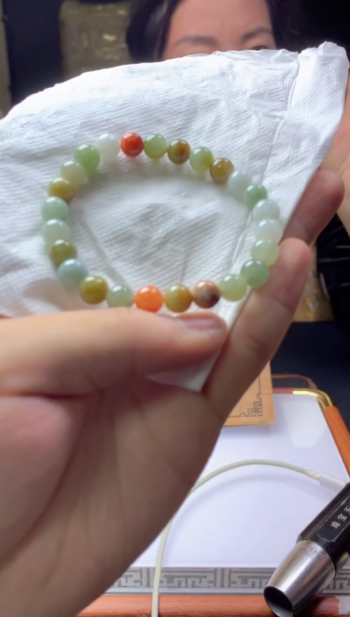 未镶嵌手链翡翠天然缅甸珠串拍一发一