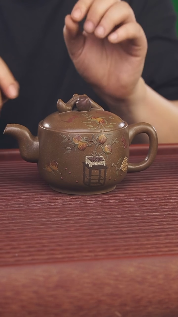 茶壶紫砂240cc顾氏手工紫砂