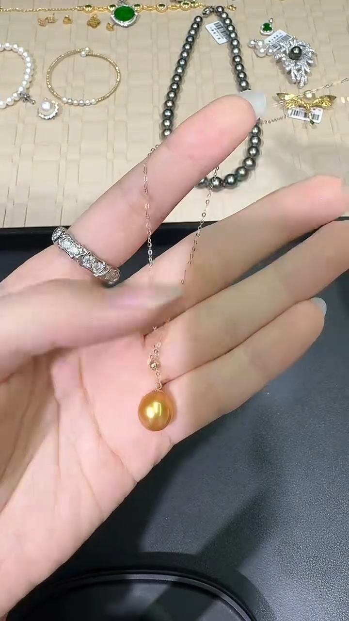 【闪购商品】海水珍珠项链18K金镶嵌X0216-532-157/18k