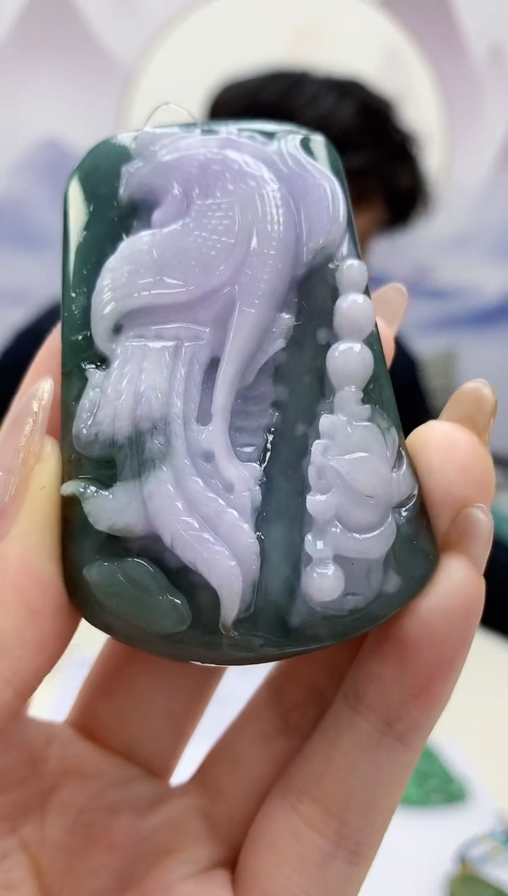 【闪购商品】定制翡翠未镶嵌5145jw-毛货挂件10