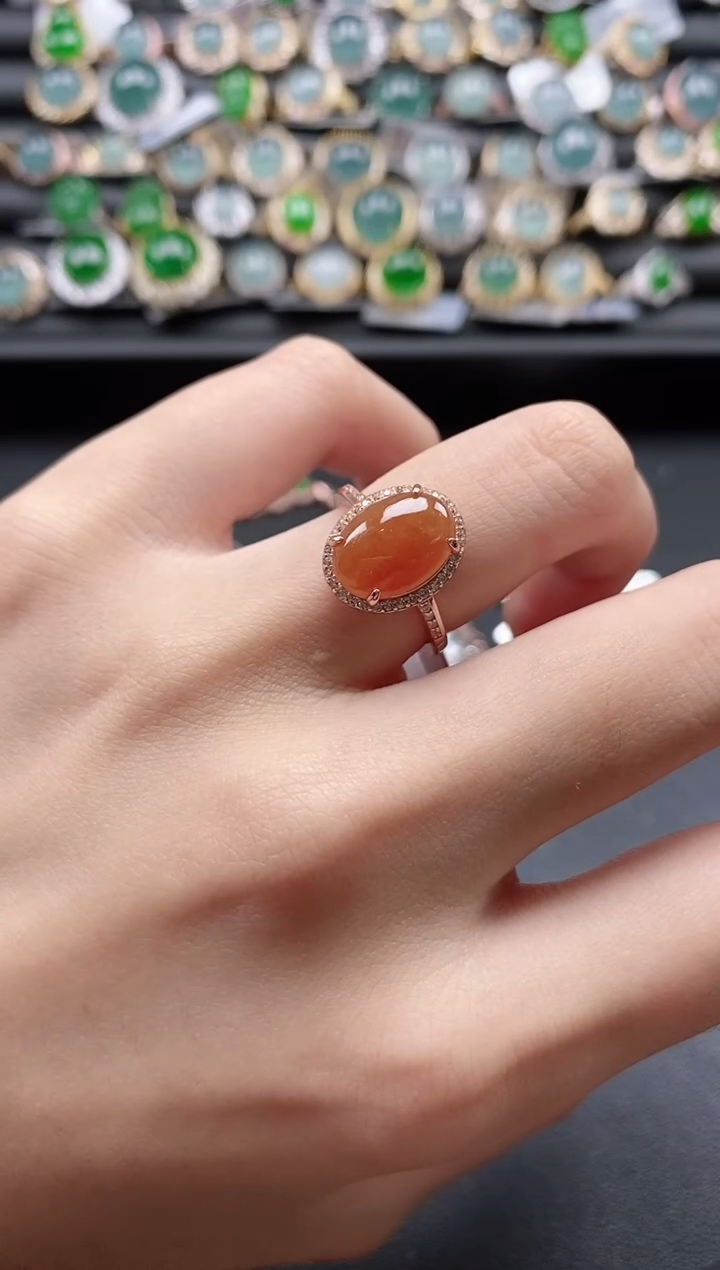 【闪购商品】翡翠戒指银S925镶嵌51511