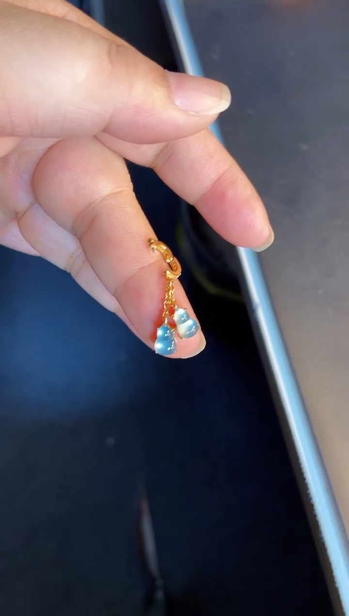 吊坠(不含链)银S925镶嵌翡翠1