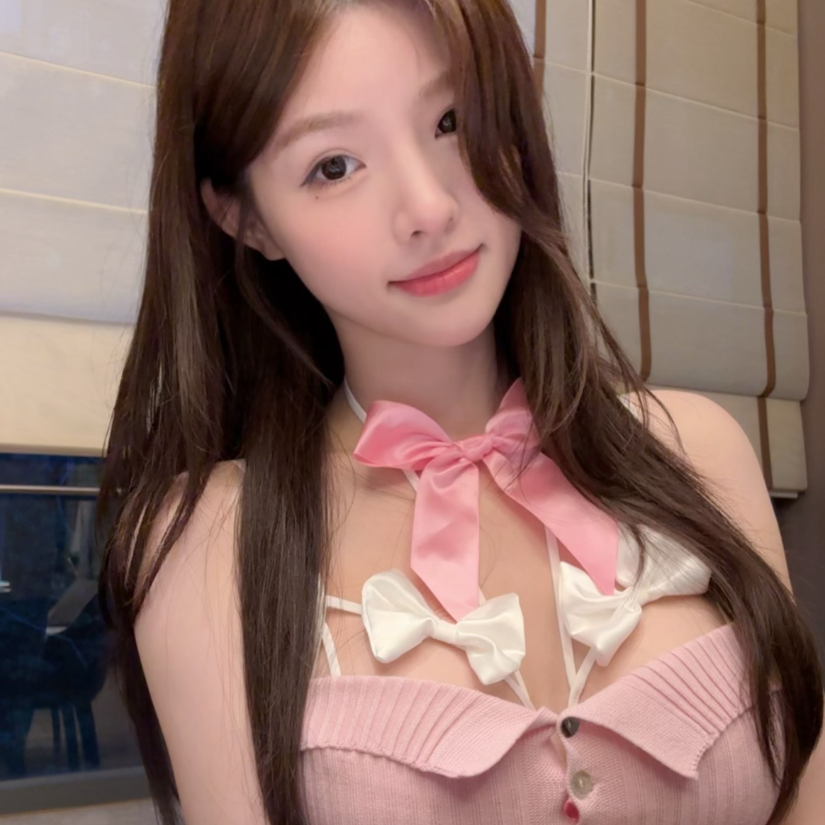 fussyy【圣诞派对】魔法显大纯欲圣诞蝴蝶结红色格纹内衣套装NY032