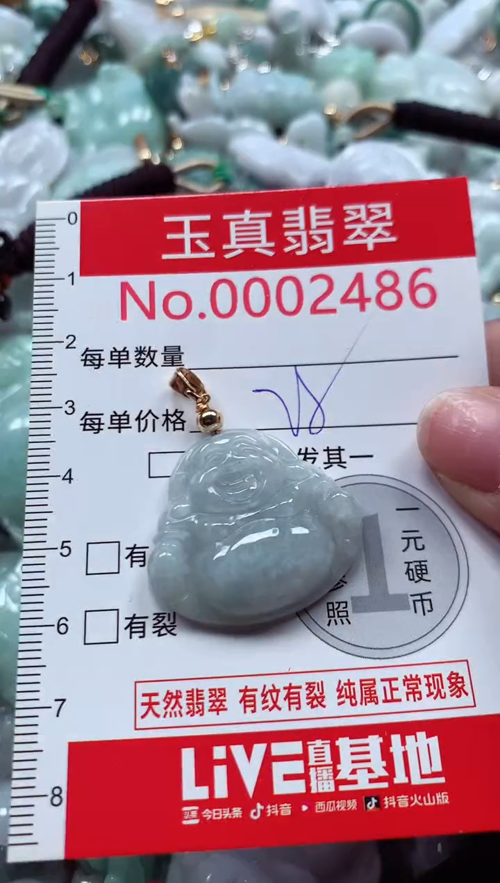 吊坠(不含链)未镶嵌翡翠2486