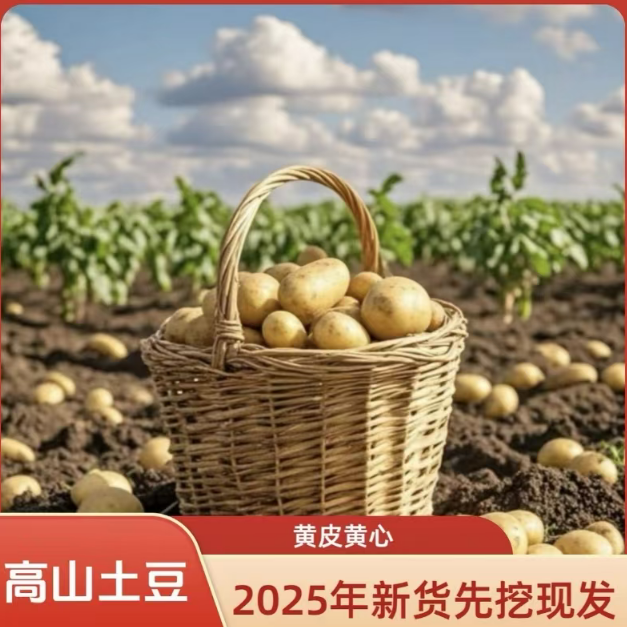 【带箱9-10斤】黄皮黄心沙面口感土豆新鲜现挖当季应季蔬菜