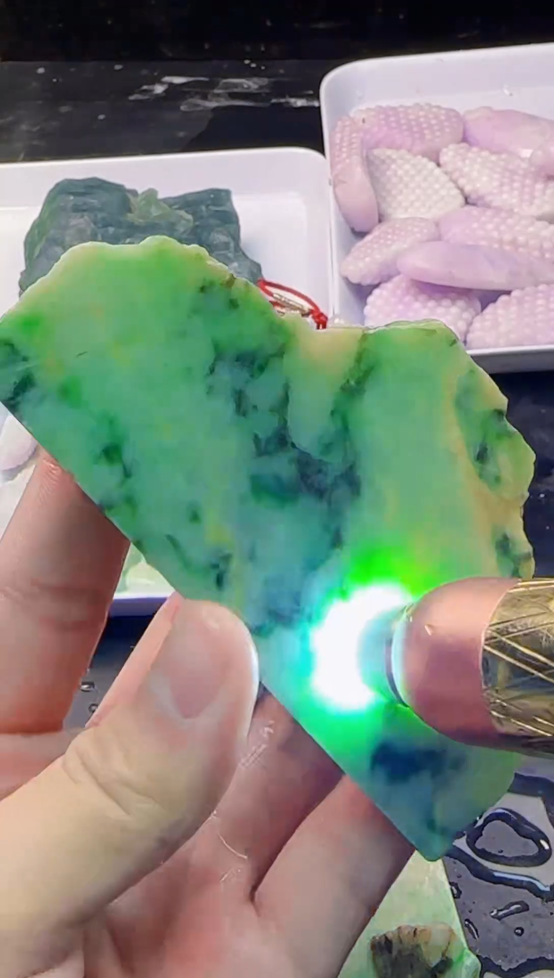 配石翡翠039天然A货翡翠