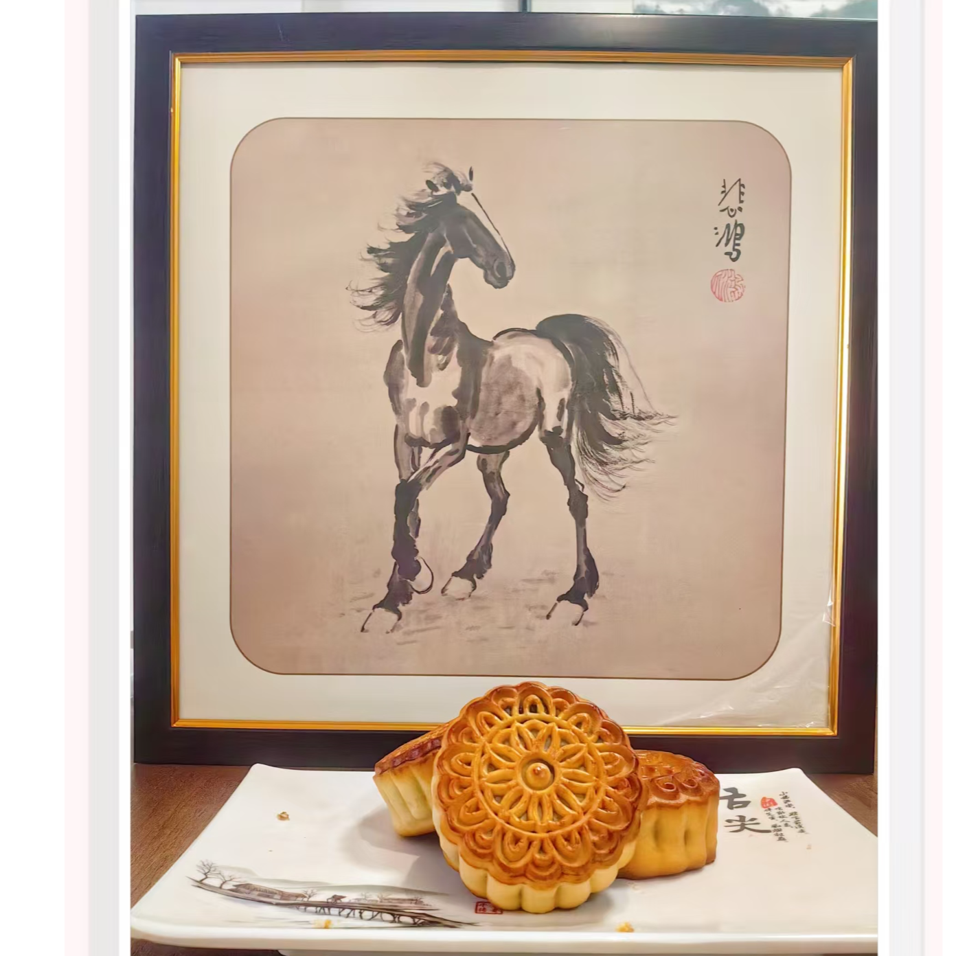 徐悲鸿艺术文创礼盒月饼企业伴手礼定制礼物