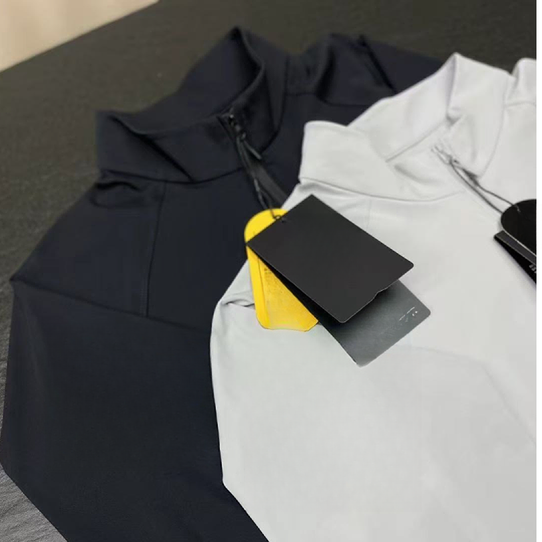 男士T恤长袖秋冬速干男装拉链