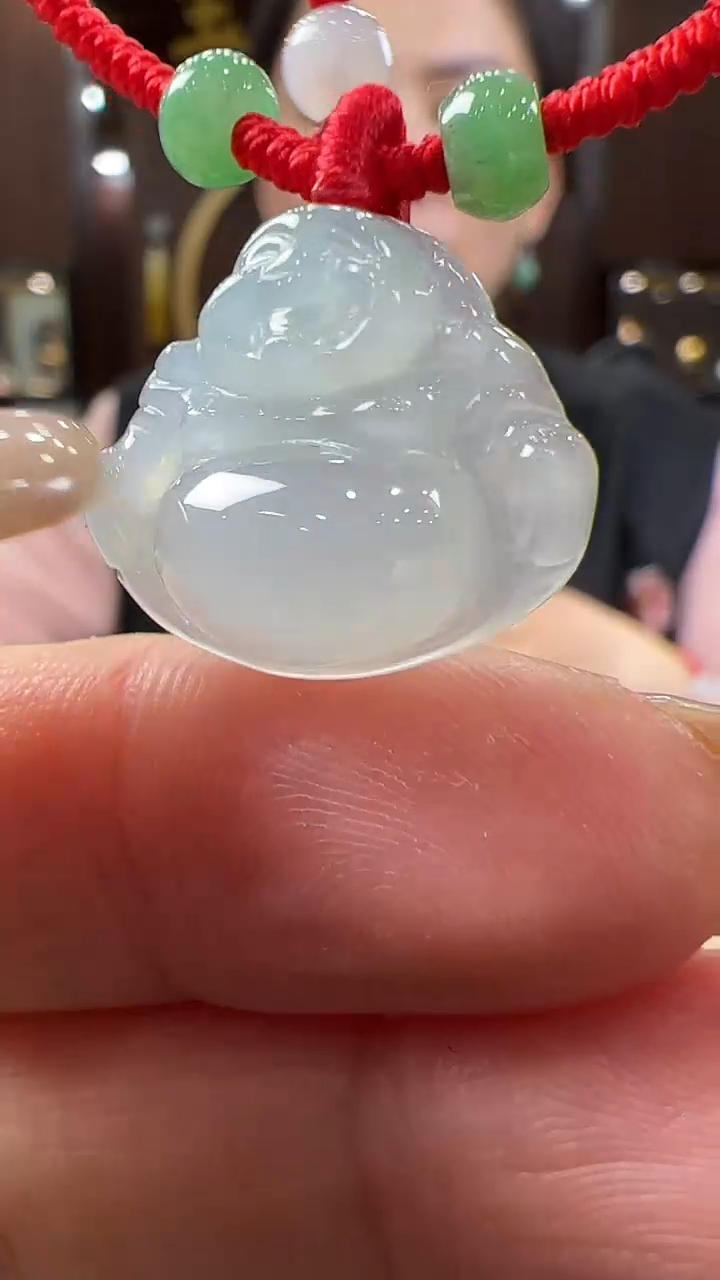 【闪购商品】翡翠挂件未镶嵌佛公手绳