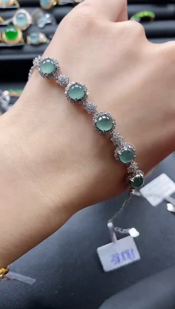 【闪购商品】翡翠戒指银S925镶嵌1111-