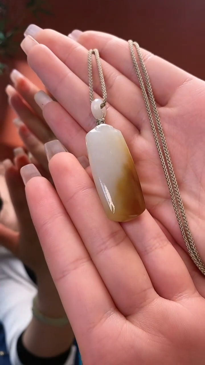 【闪购商品】和田玉挂件未镶嵌平安牌