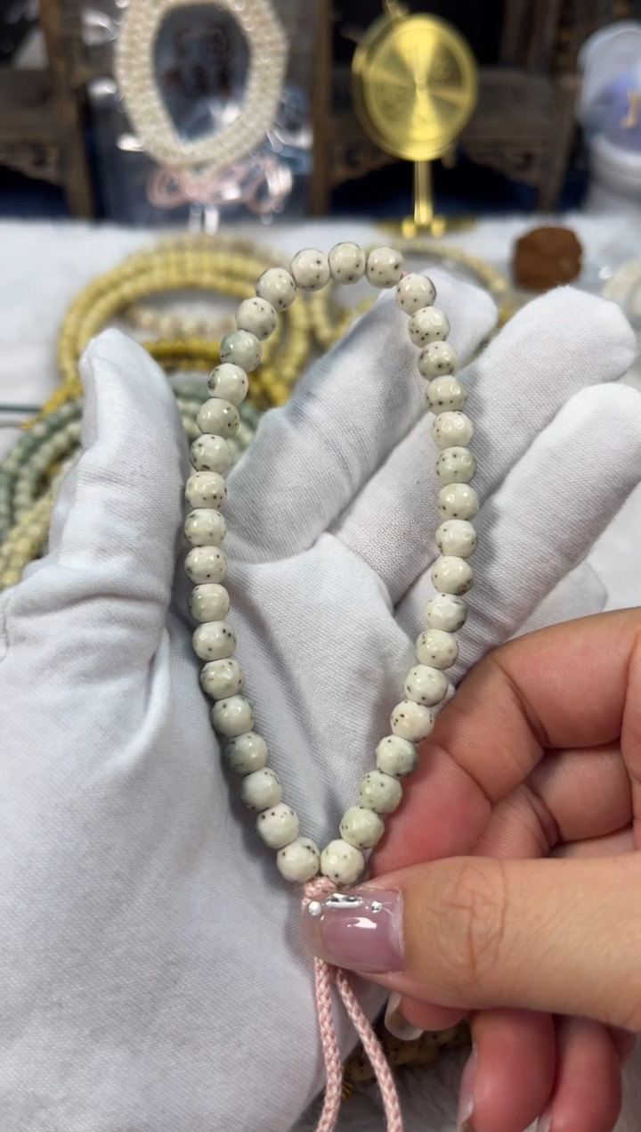 【闪购商品】星月菩提手串卡6.5小刀无相 手持 大留白绿背