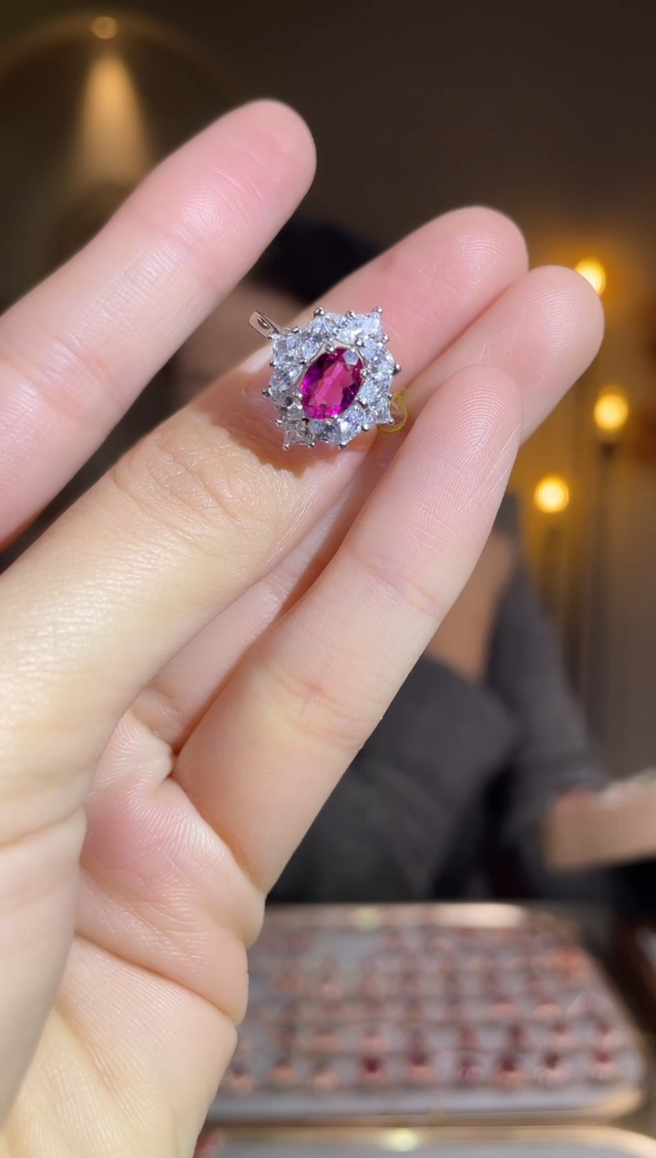 银S925镶嵌手饰碧玺手饰