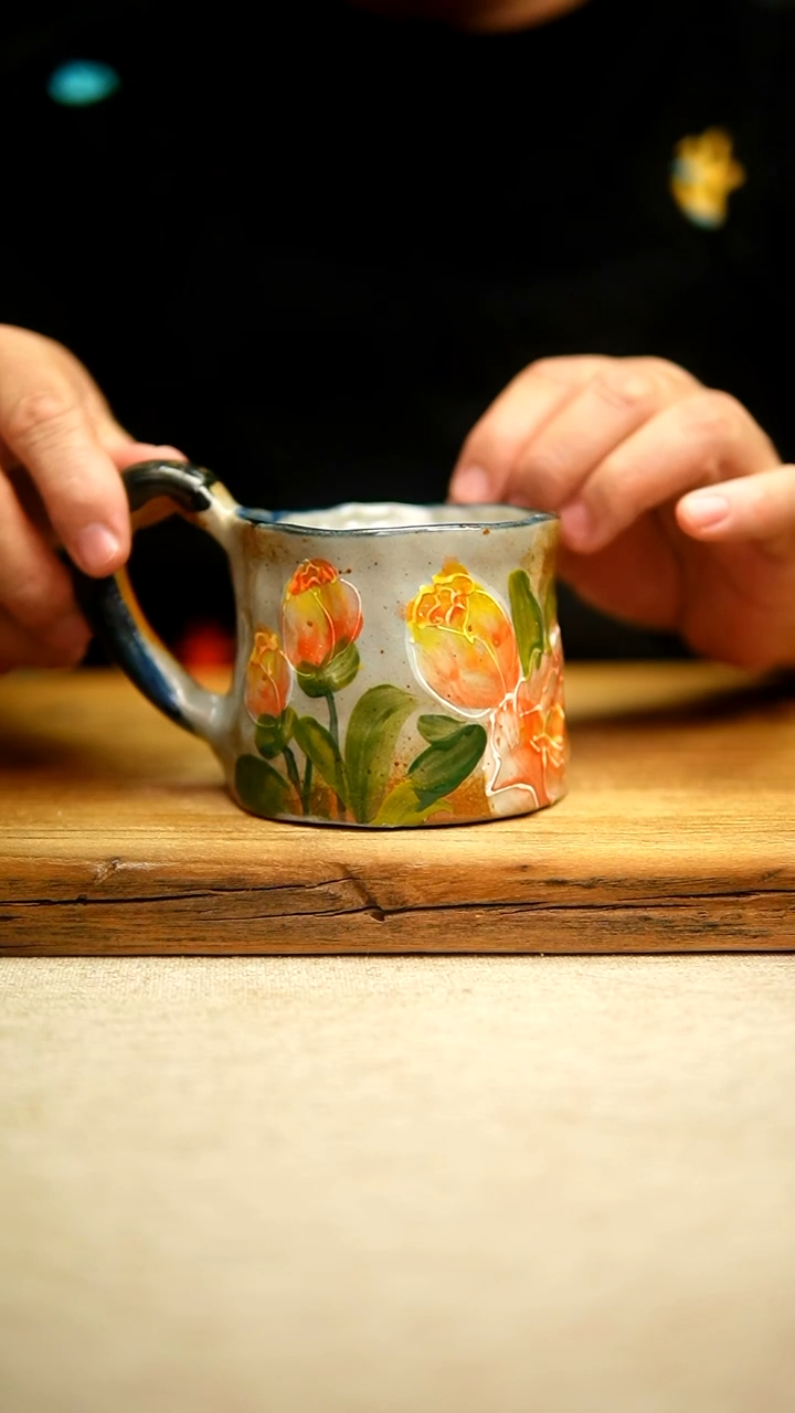 @@陶园瓷舍@@纯手工手绘@高温釉下彩