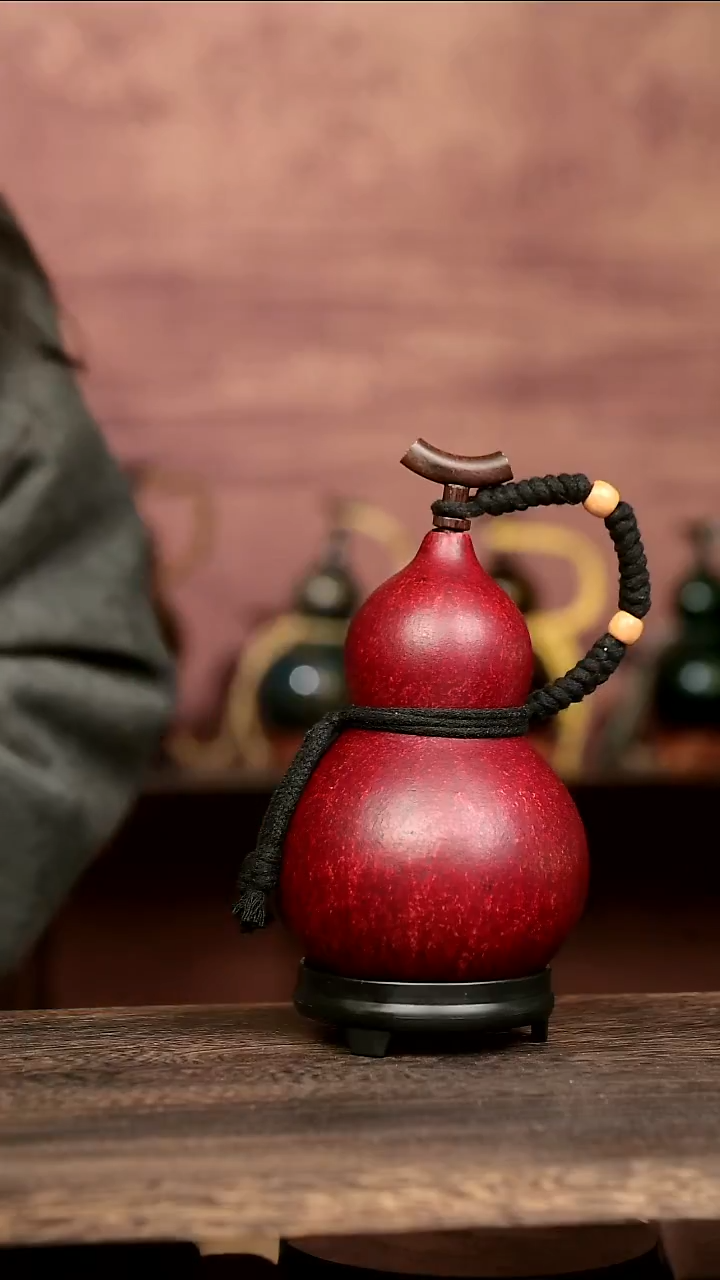 680号中药煮色  大漆葫芦水壶/酒壶 一物一拍