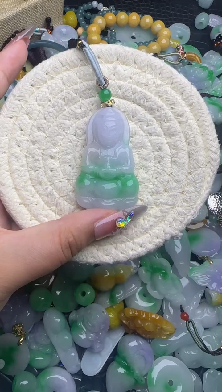 翡翠未镶嵌颈饰天然缅甸翡翠吊坠