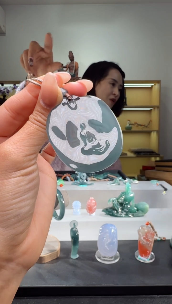 吊坠(不含链)未镶嵌翡翠悟道