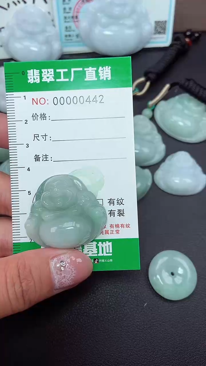 颈饰未镶嵌翡翠缅甸天然翡翠0442