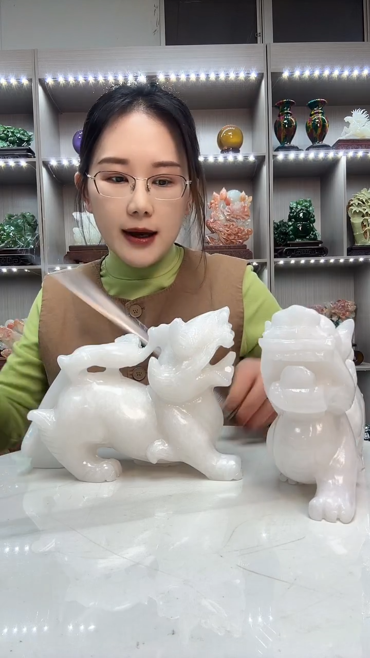 石材天然石材家居摆件办公室客厅玄关高档摆件