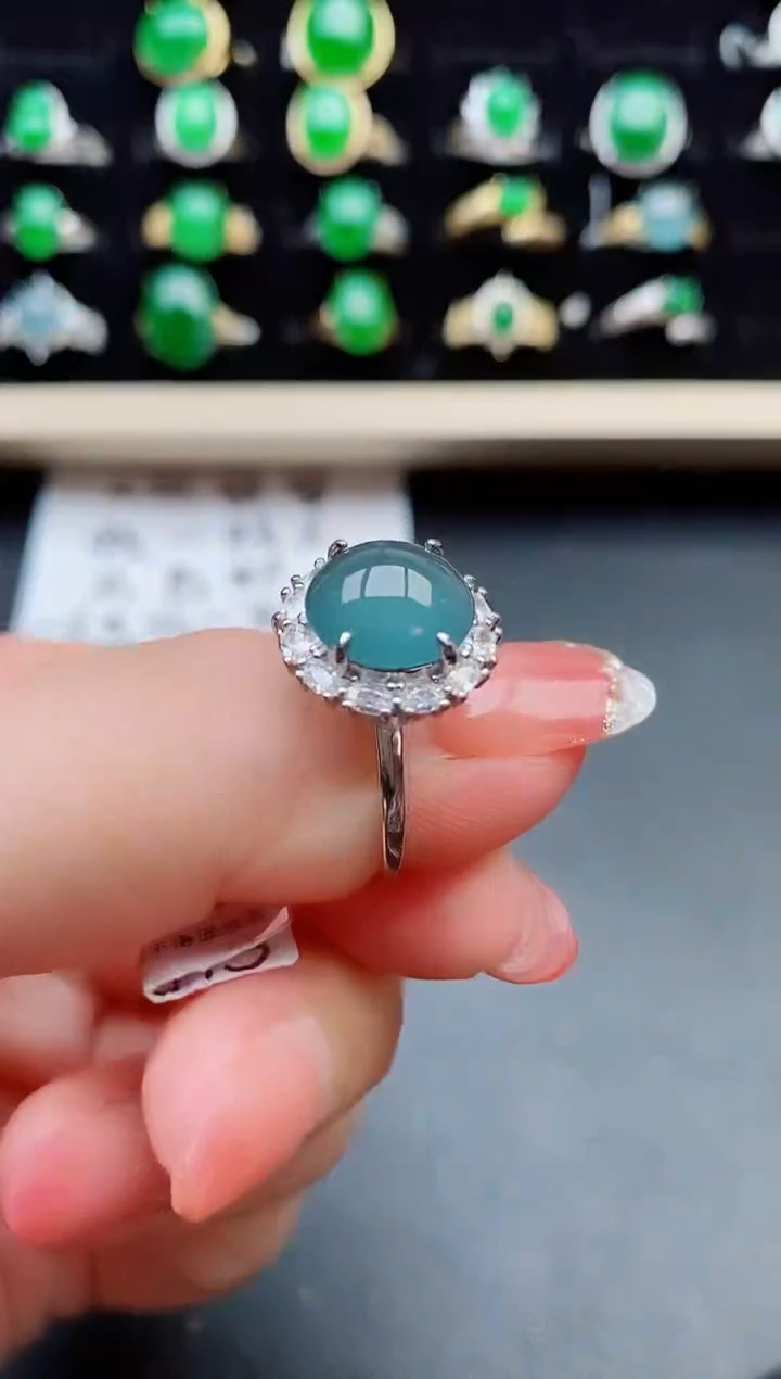 【闪购商品】翡翠戒指银S925镶嵌121212