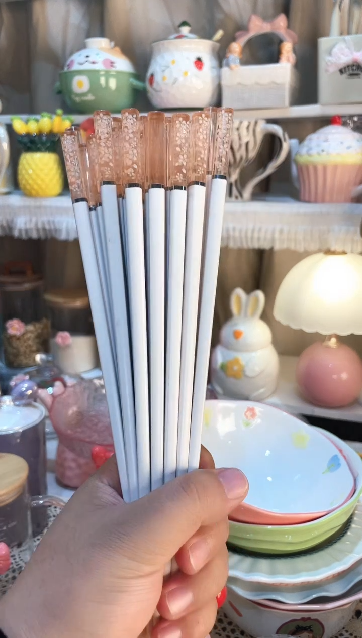 【闪购商品】瓷片筷子10双  质量好发货快放心拍
