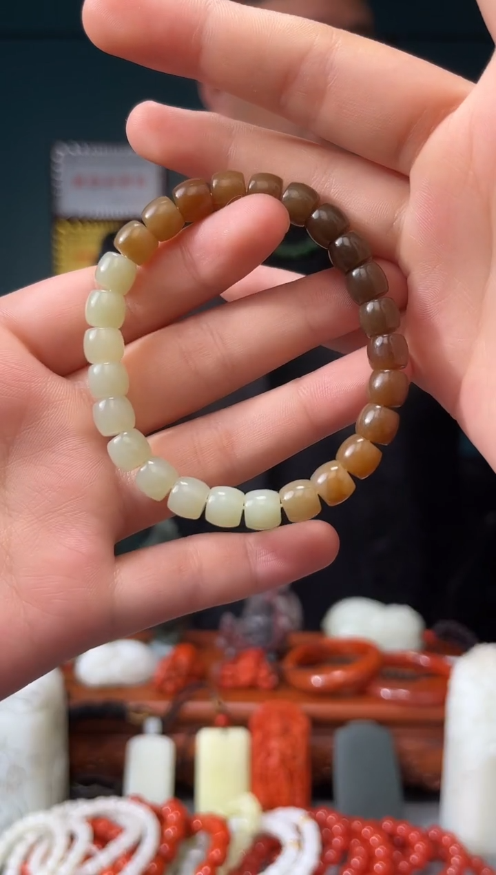 【闪购商品】和田玉颈饰未镶嵌手串7+