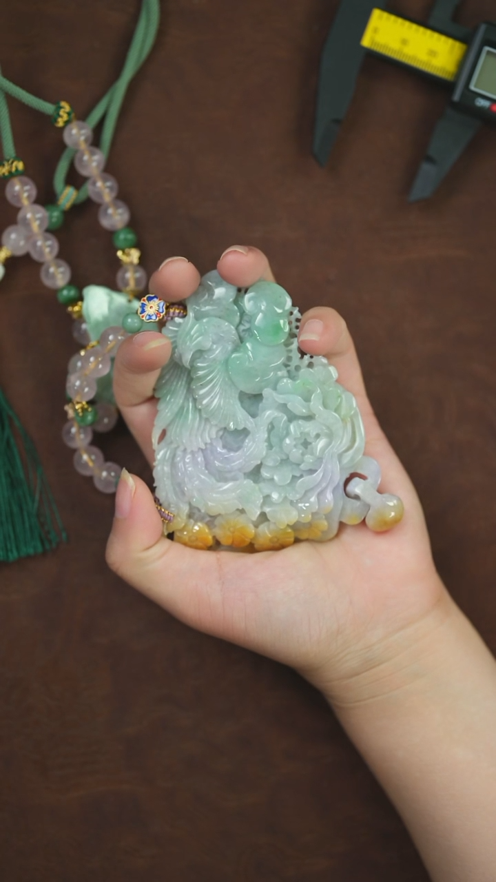 未镶嵌挂件翡翠闪购 三彩凤凰