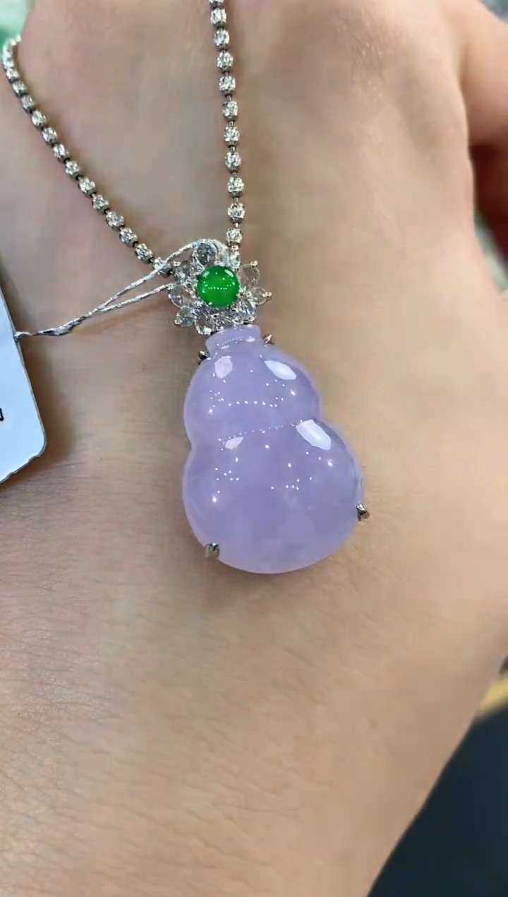 【闪购商品】翡翠吊坠(不含链)18K金镶嵌c97有色差