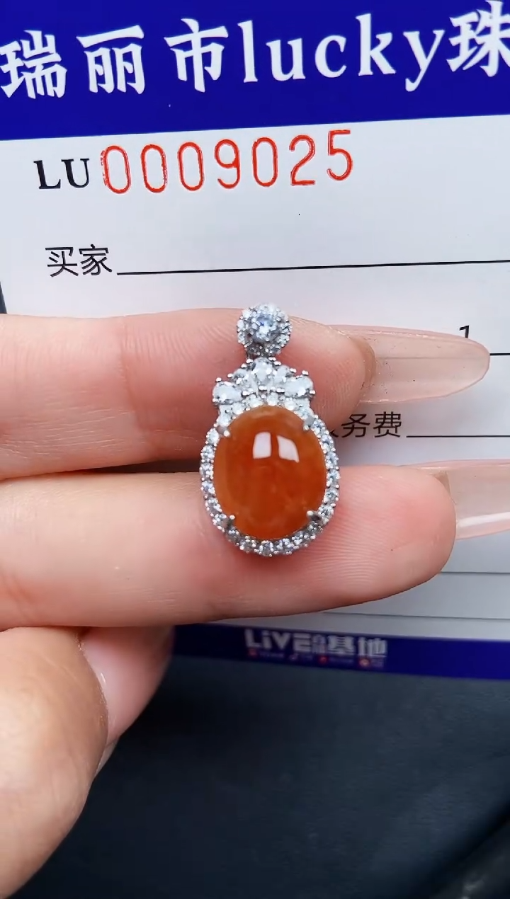 【闪购商品】翡翠颈饰银S925镶嵌9024