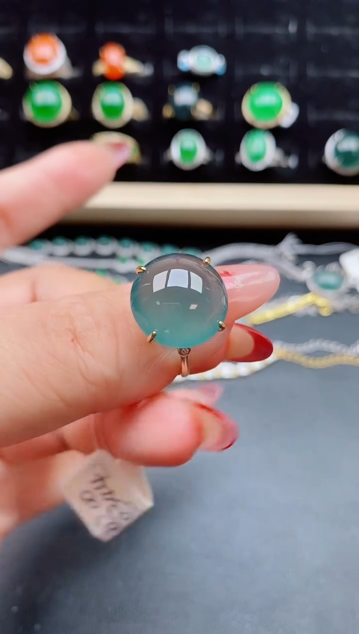 【闪购商品】翡翠戒指银S925镶嵌508050